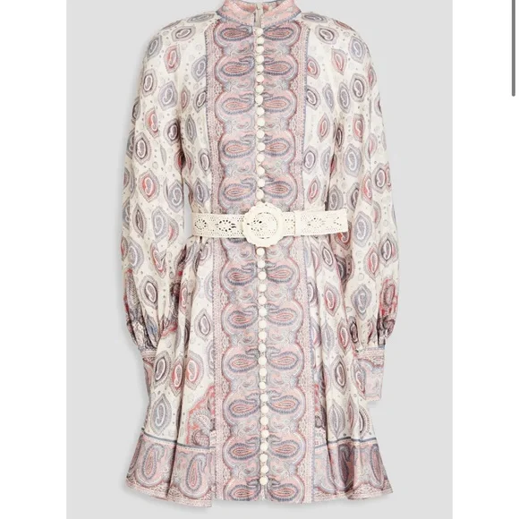 ZIMMERMANN
Belted paisley-print linen mini dress size 1 NWT - Picture 3 of 5